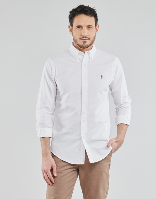 Polo Ralph Lauren - CHEMISE AJUSTEE EN OXFORD COL BOUTONNELOGO PONY PLAYER MULTICO Blanco