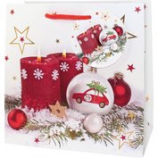 Sac cadeau de Noël 'Bougies', petit