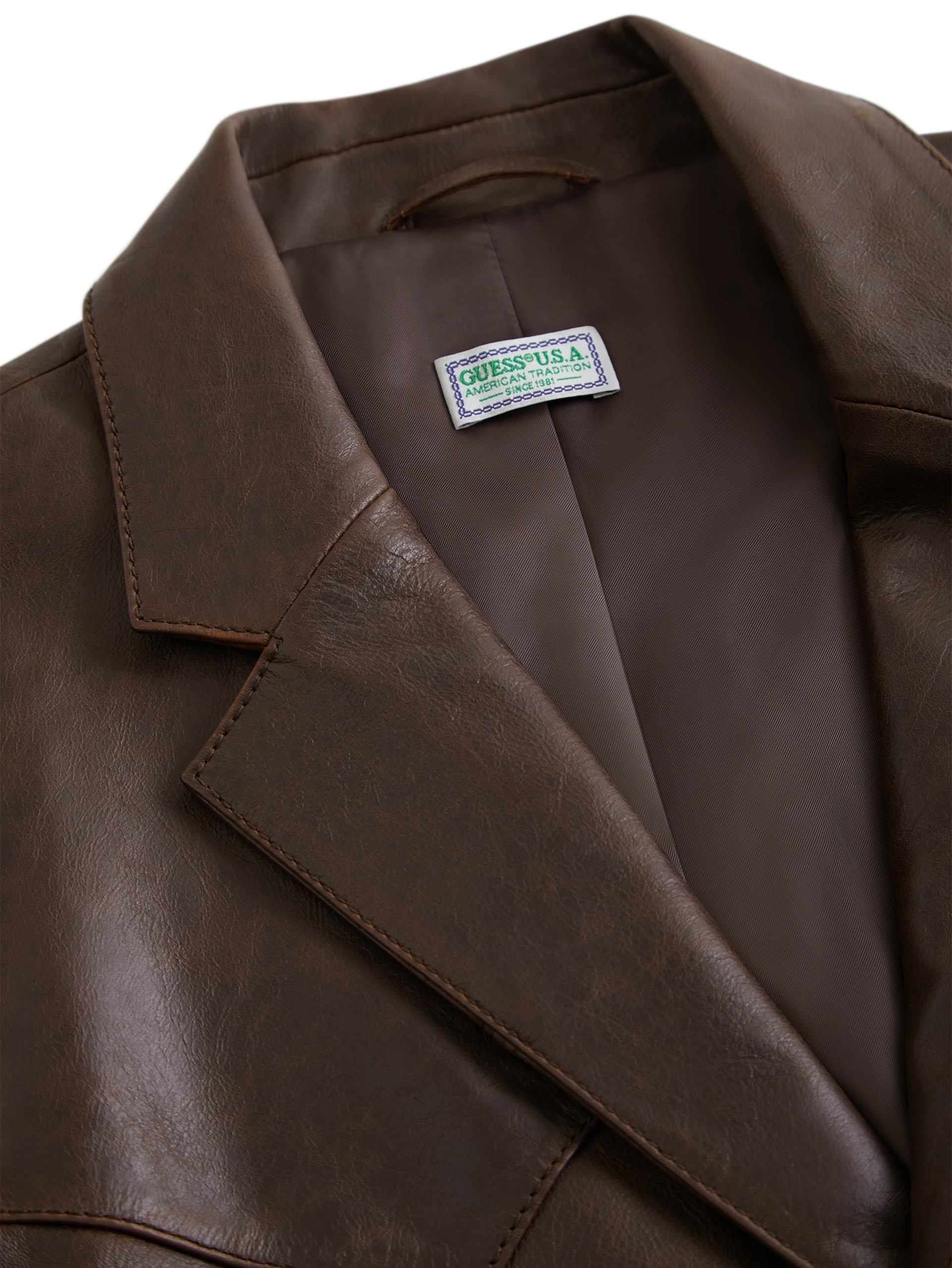 blazer de couro