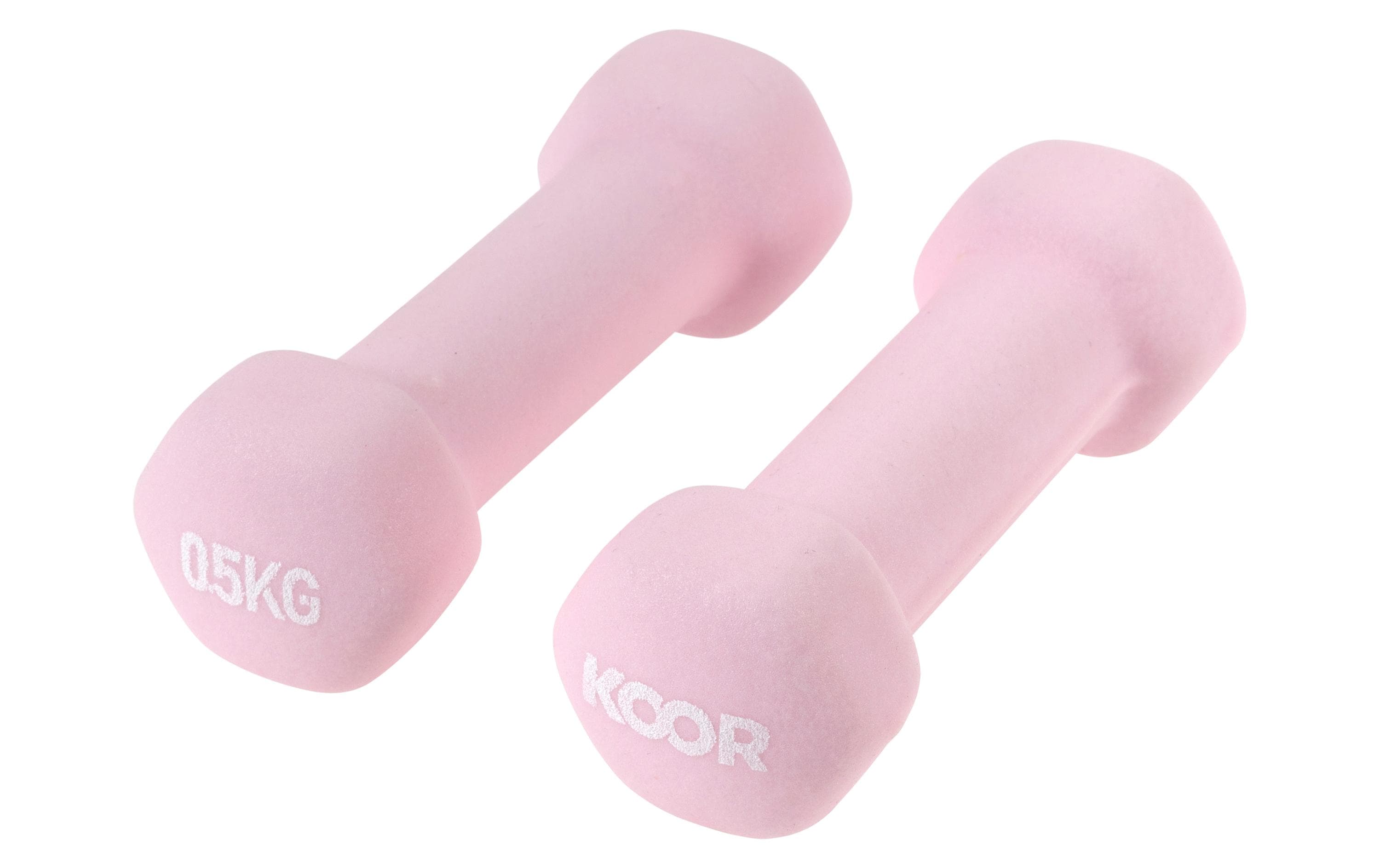 Kurzhantel-Set 0.5 kg, RosaIdeal für das Training zu Hause
