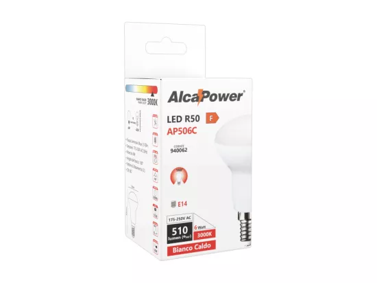 Ampoule LED semi-ampoule blanche 6W E14 3000K