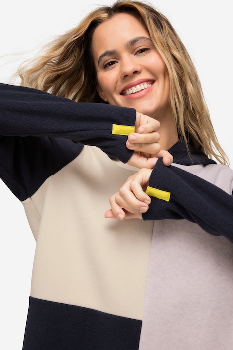 Hoodie, Fleece, Colorblocking, Kapuze, Langarm, OEKO-TEX