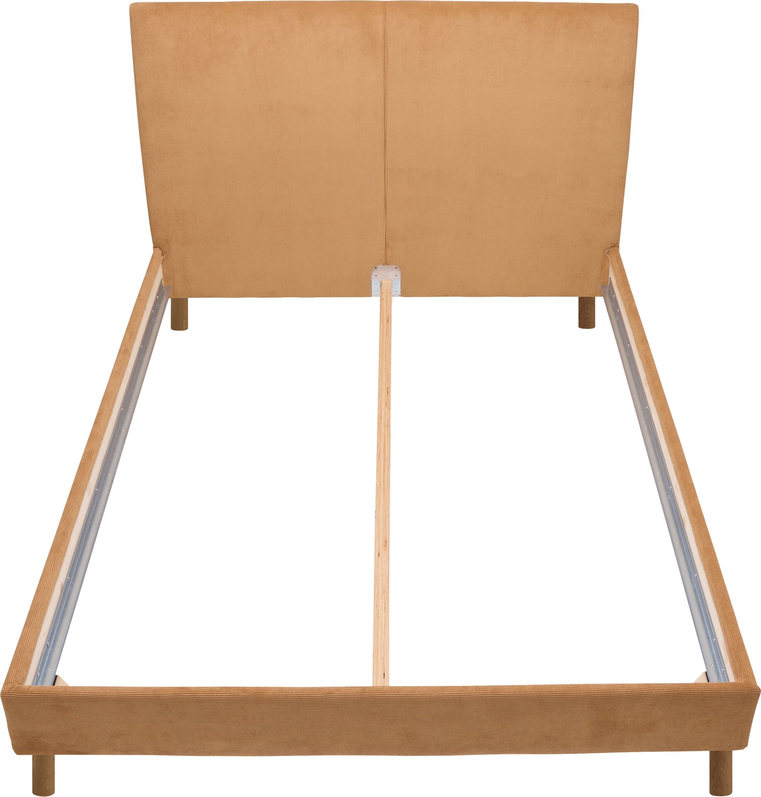 CELINE Polsterbett - Gelb / B: 140.0 cm x T: 200.0 cm