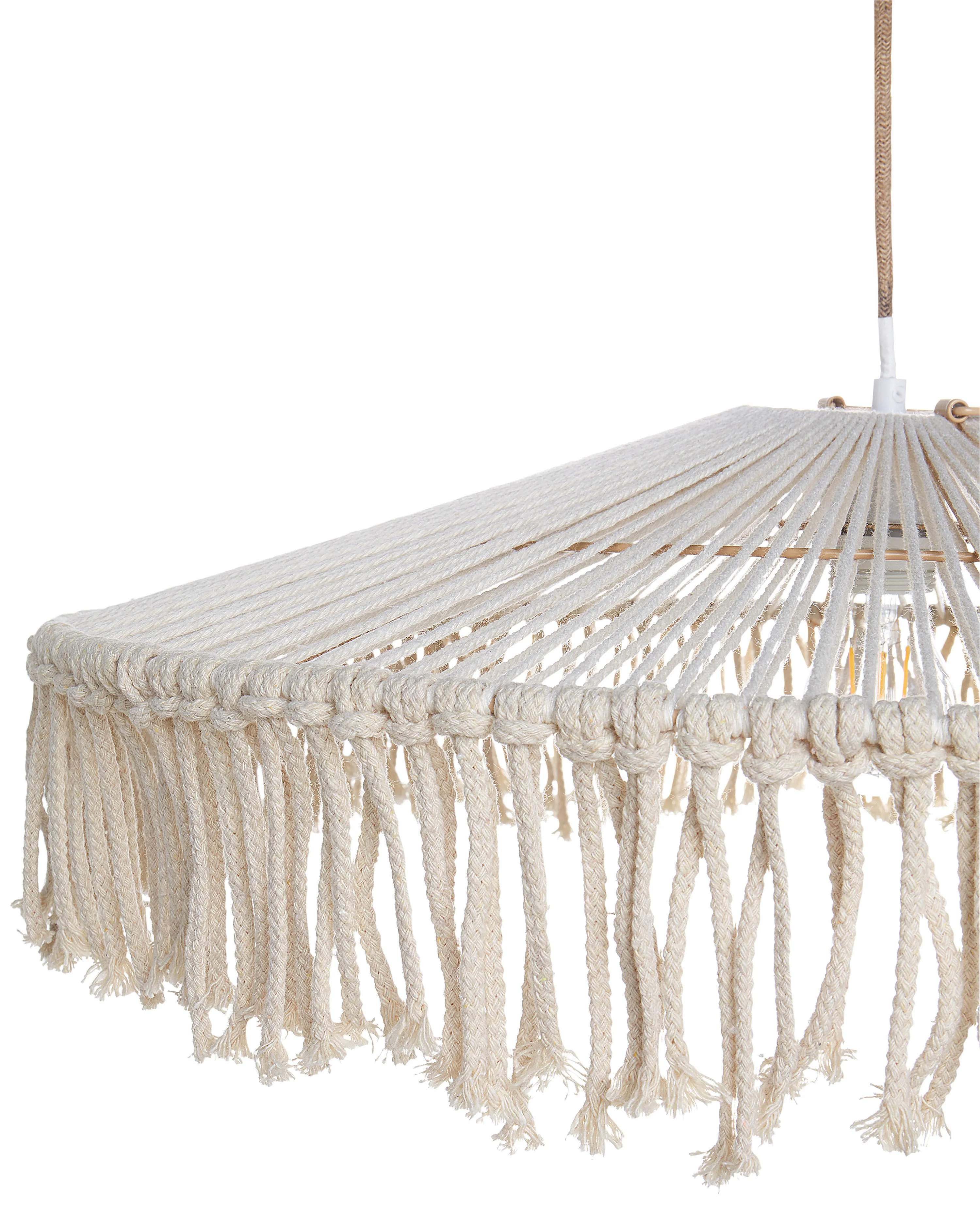 Hanglamp AKOBO Papierkoord Beige