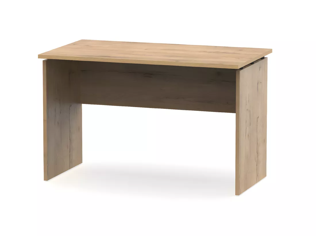 Table de bureau, meuble du bureau coloris chêne doré - L. 120 x L. 68 x H. 76 cm