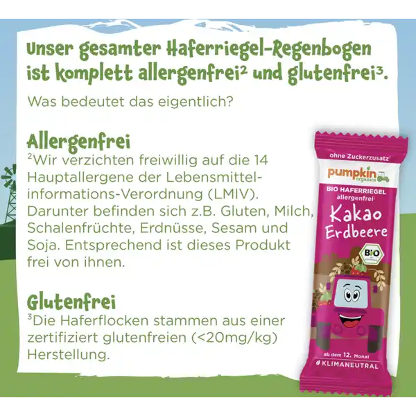 Bio Haferriegel Kakao & Erdbeere