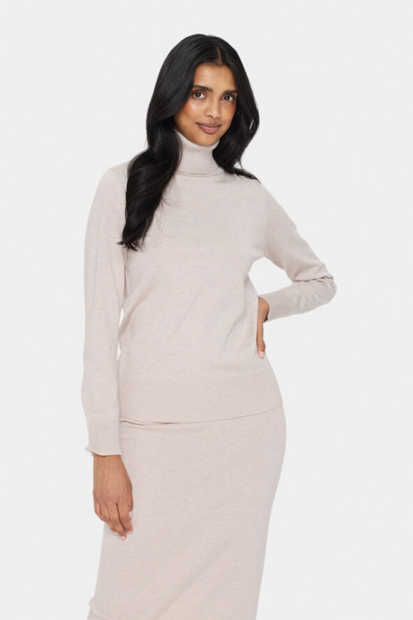 Saint Tropez J2046, MilaSZ Rollneck Pullover Gray morn melange