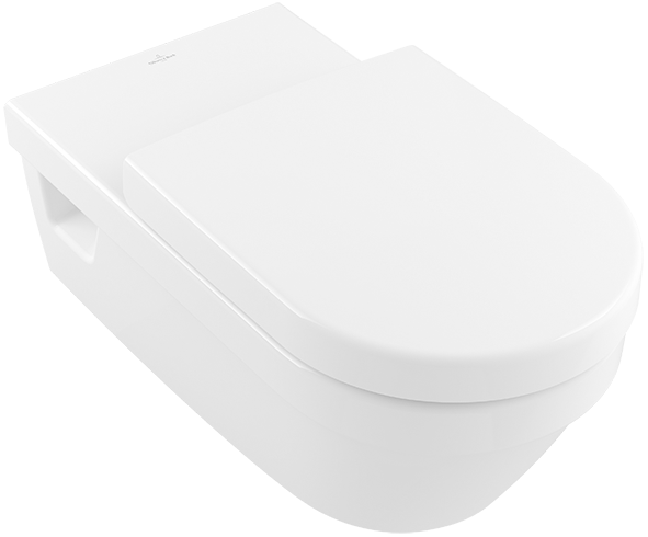 Villeroy & Boch ViCare softclose toiletzitting extra lang met quick release wit glans