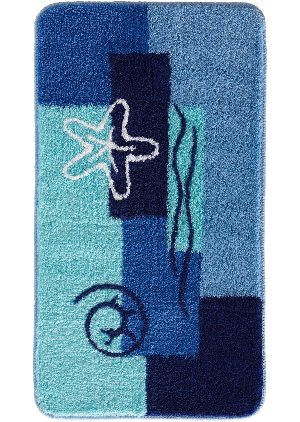 Tapis de salle de bain avec motifs marins