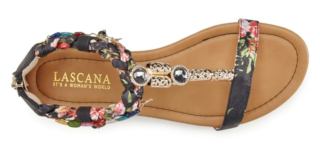 LASCANA Sandale »Sommerschuh«  Sandalette, Sommerschuh im Festival-Look VEGAN