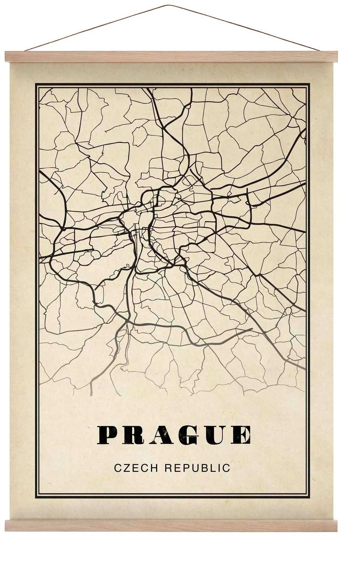 Prag Stadt Sepia