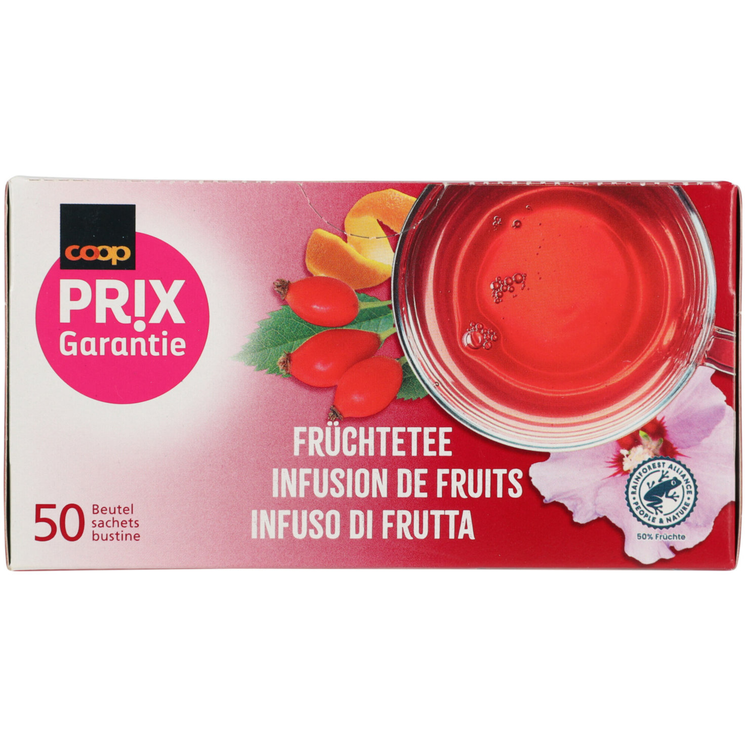 Prix Garantie Früchtetee 50 Beutel
