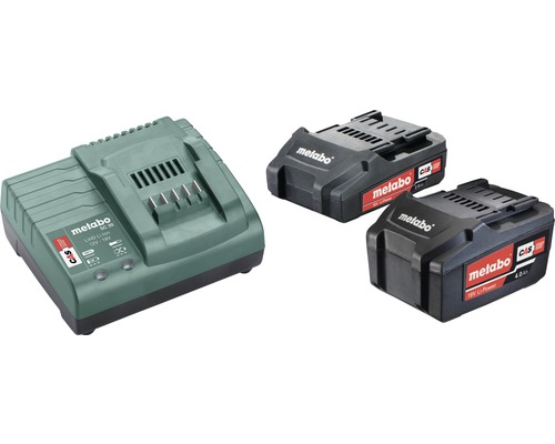 Metabo accuset 18 V Li-Ion (2,0/4,0 Ah) accu's + lader