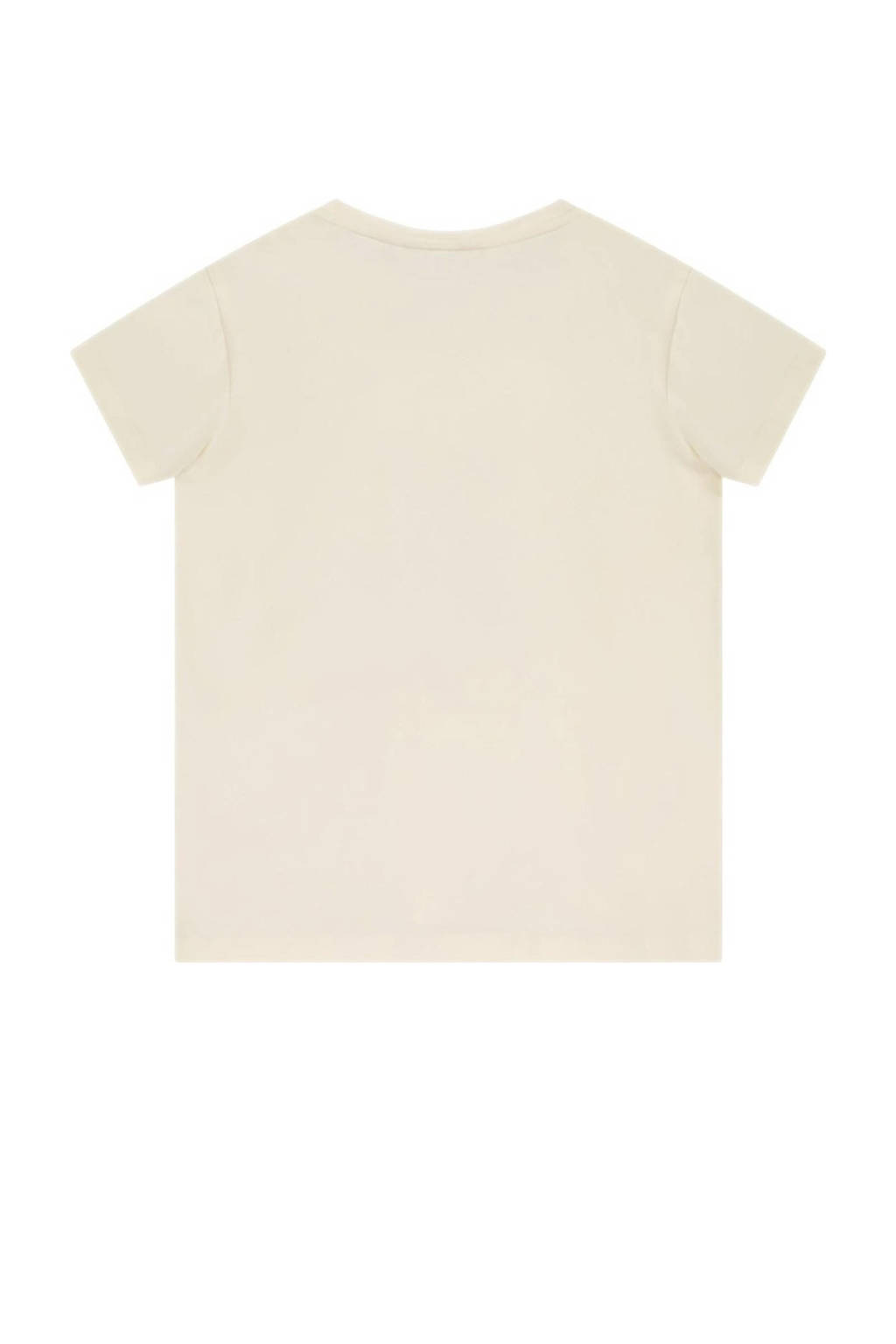 Moodstreet T-shirt met printopdruk offwhite