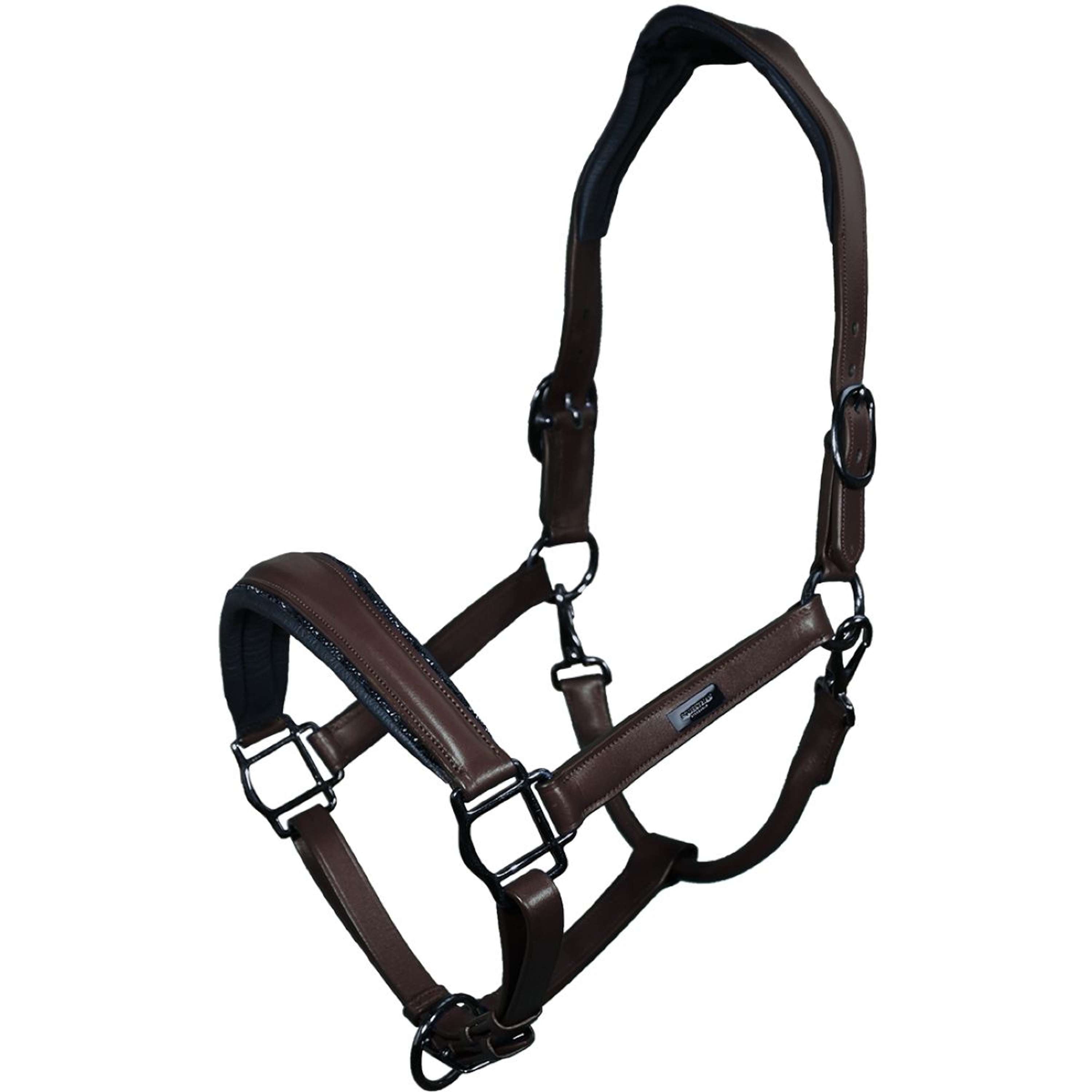 Equestrian Stockholm Halster Glimmer Anatomic Leather Bruin