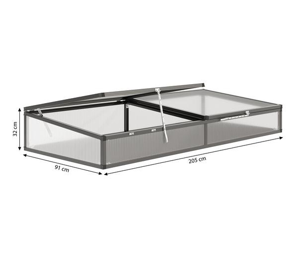 KGT Frühbeetaufsatz 210, anthrazit, ca.