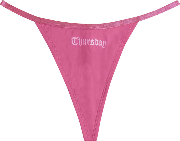 Juicy Couture MON-FRI GOTHIC THONG Multi- wht,c.bloss,c.candy,r.sorbet, red
