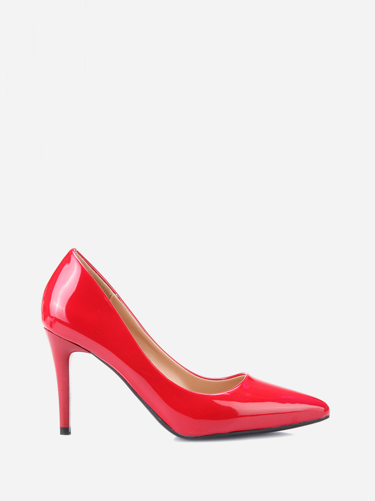 Escarpins vernis à talon aiguille- Rouge