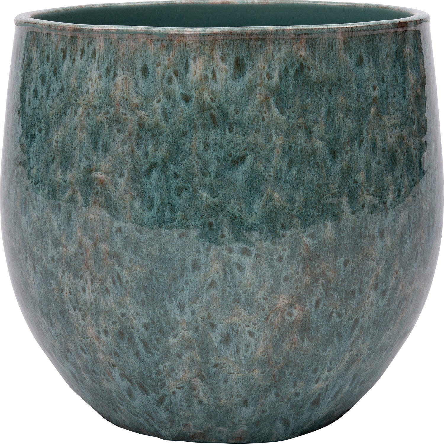 Intratuin bloempot Madeleine groen D 24 H 24 cm