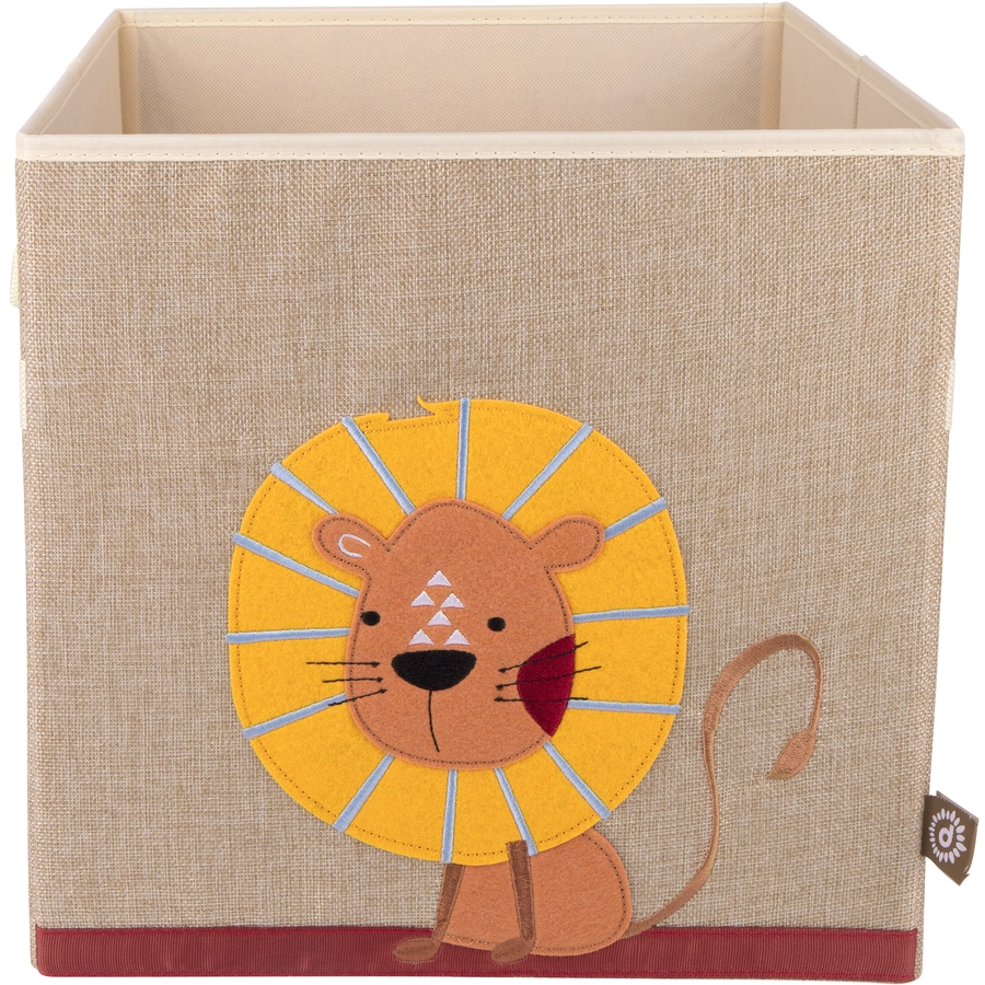 bieco Staubox Löwe, Natur 32 cm