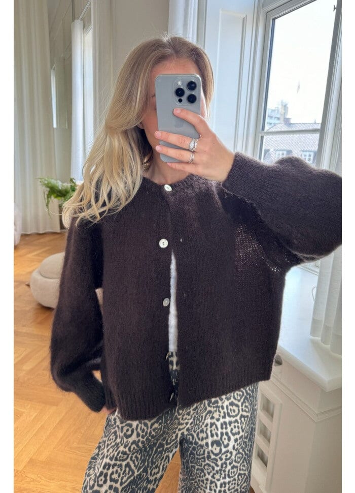 BYIC Idaic Cardigan dbrown dark brown