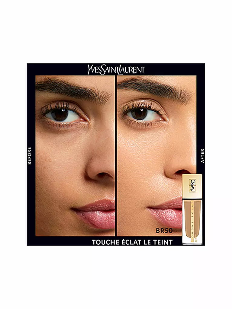 YVES SAINT LAURENT Touche Éclat Le Teint Foundation ( BR50 Cool Honey )  camel