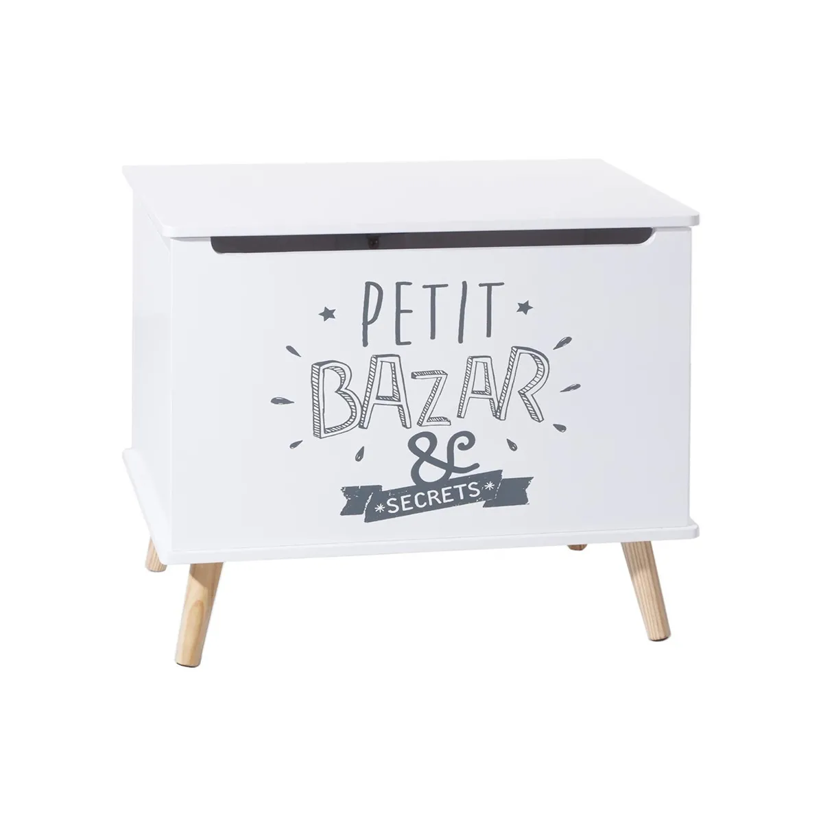 Atmosphera, Createur D'Interieur Atmosphera Coffre à jouets Petit Bazar - Blanc