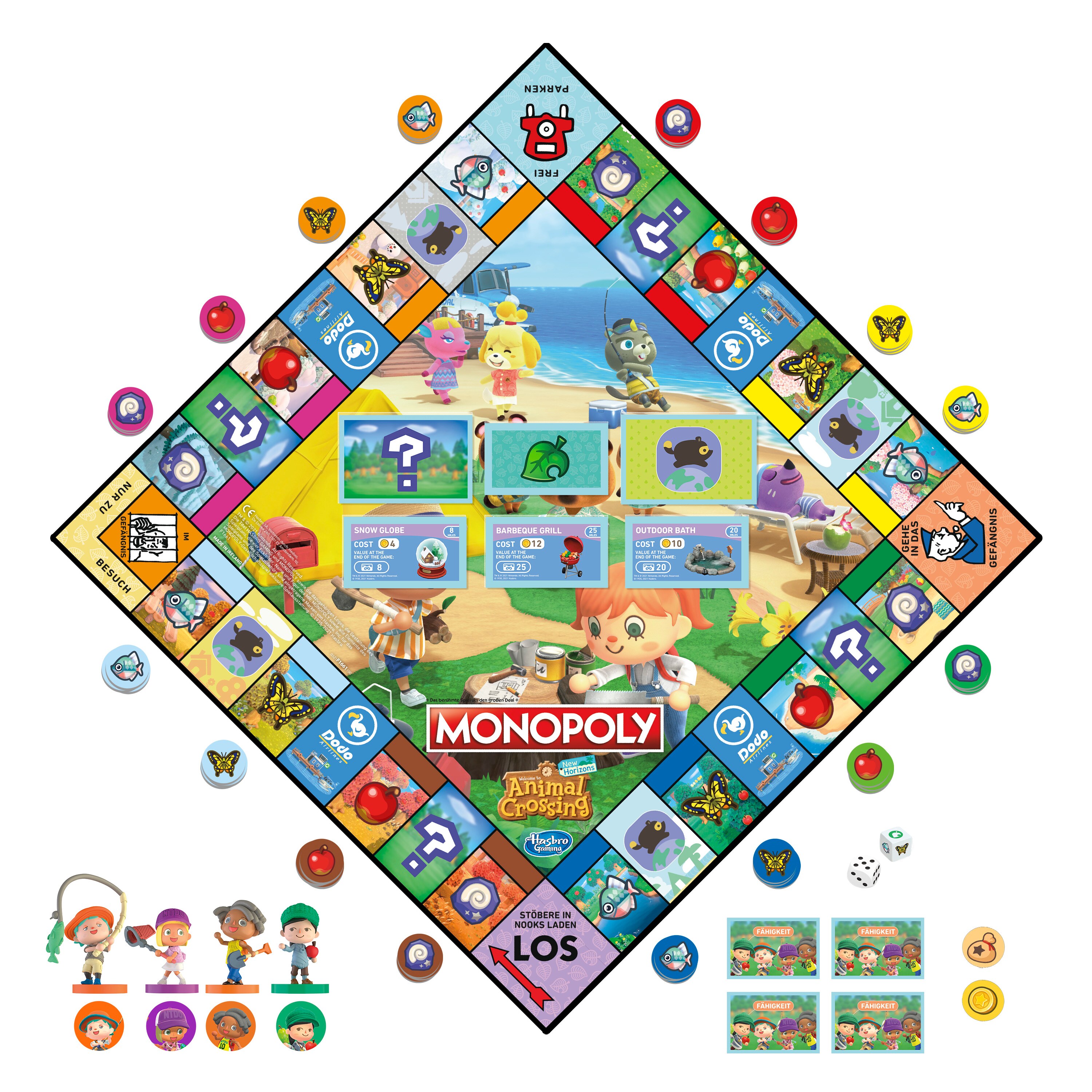 Hasbro - Monopoly - Animal Crossing New Horizons Brettspiel Gesellschaftsspiel