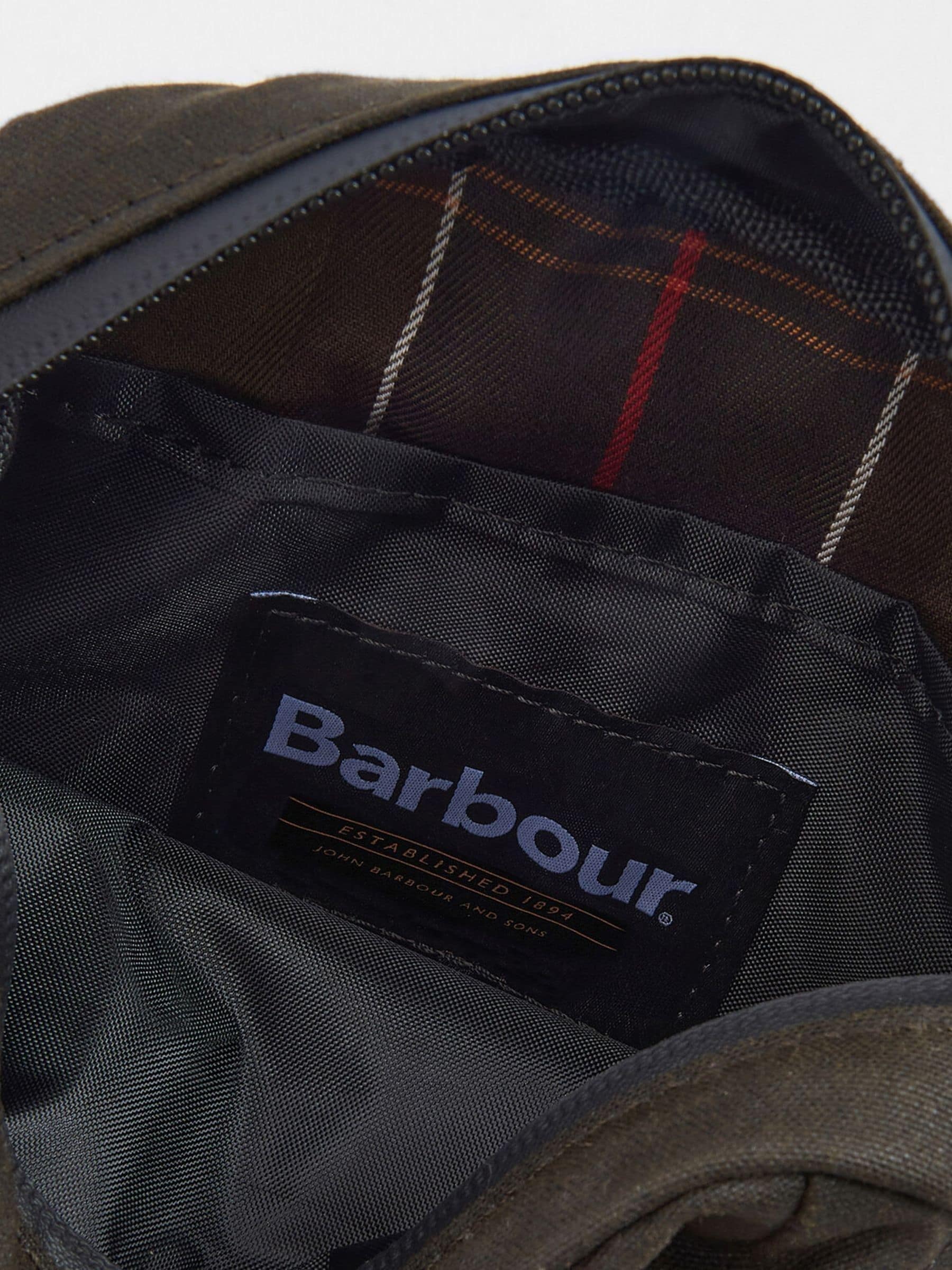 Groen - Barbour® Field gewaxte schoudertas