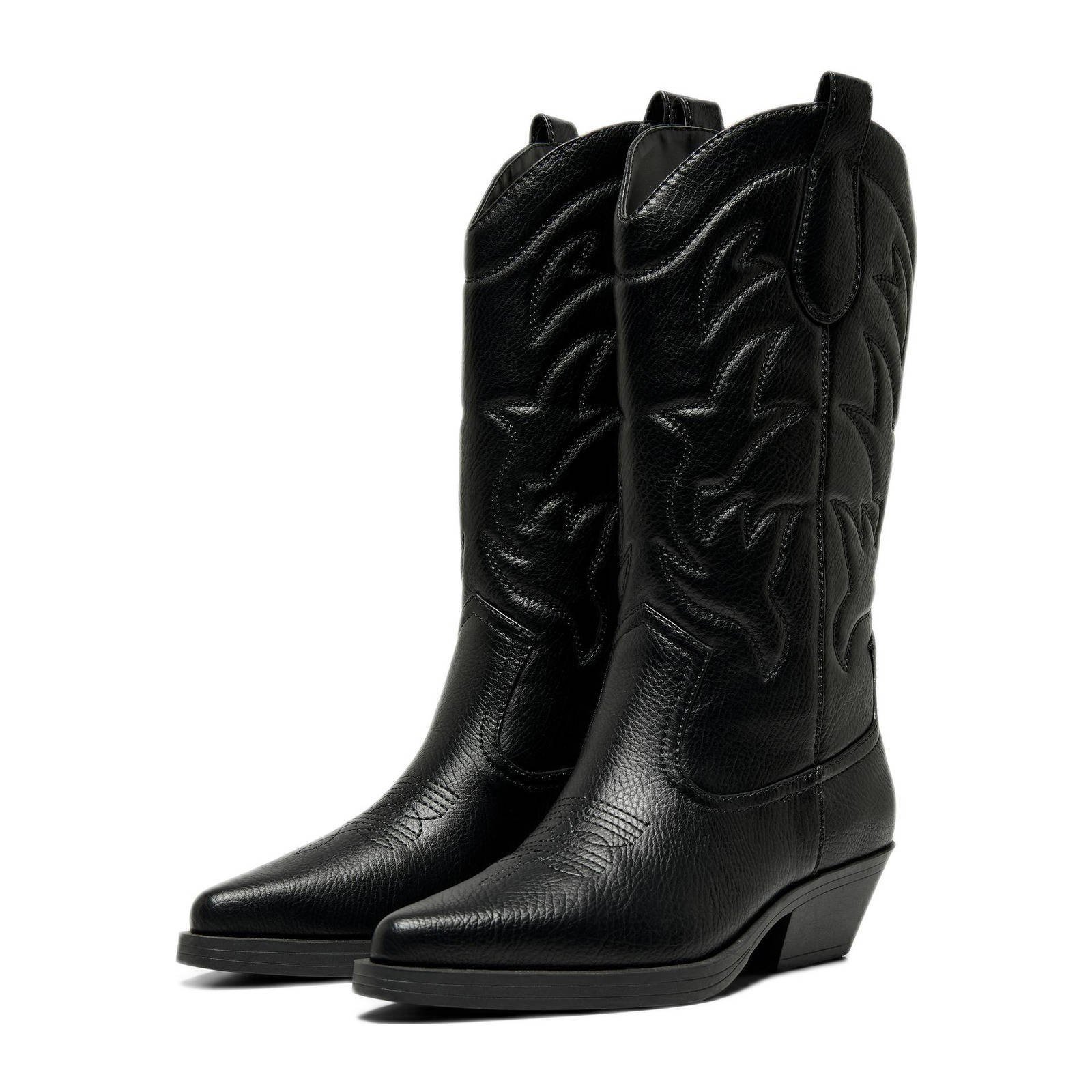 ONLY ONLBRONCO  cowboy laarzen zwart