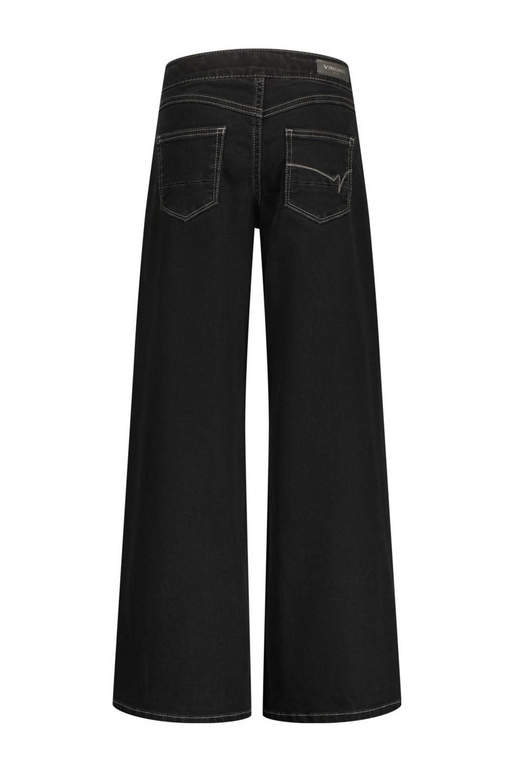Vingino high waist wide leg jeans Bellini black denim