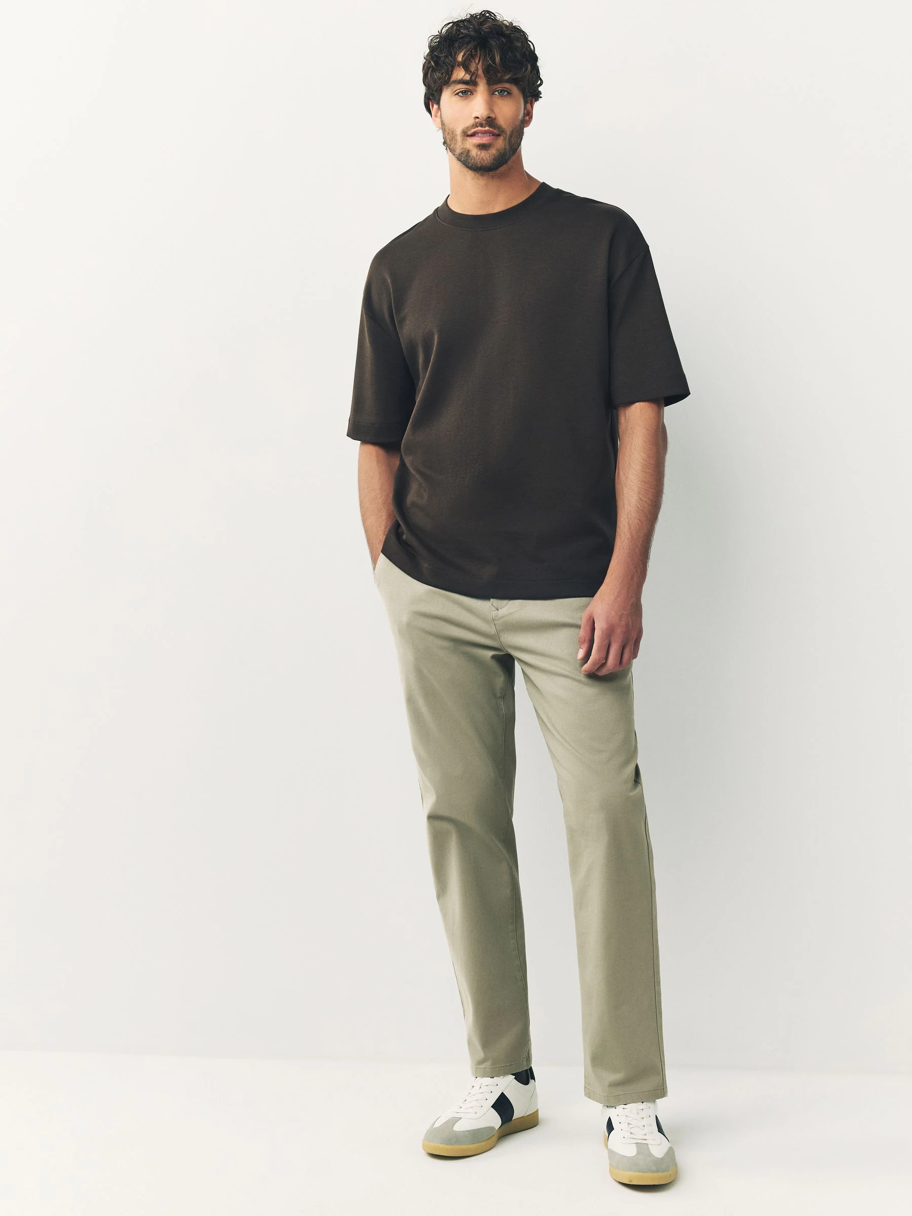 Grijs-groen - Stretchy chino