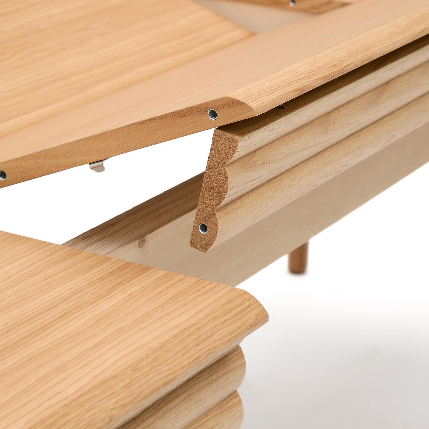 Kave Home Esstisch LENON 200(280) x 90 cm naturfarben