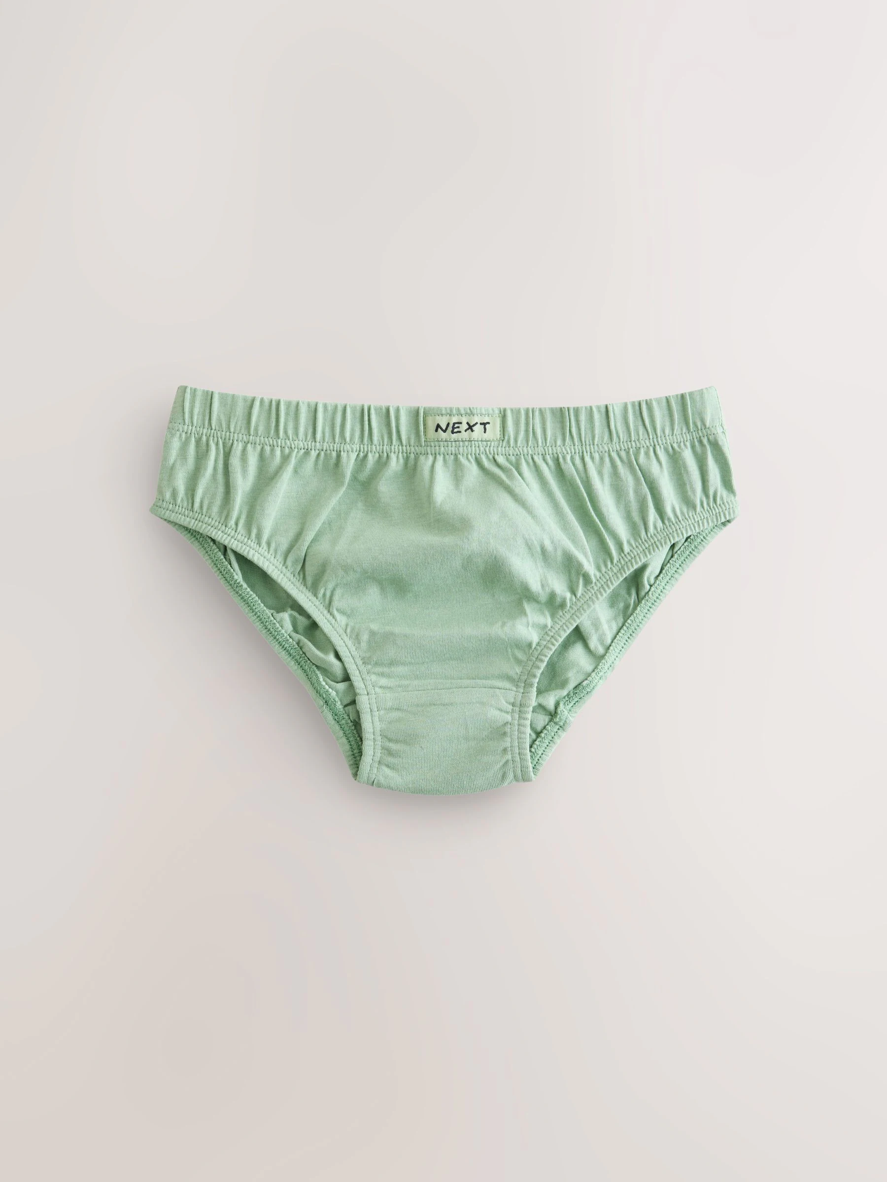 Groen/blauw - 100% katoenen slip verpakking van 7 (1,5 - 16 jr)