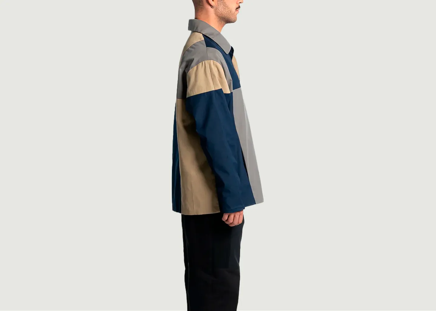 Vesteen jean Patchwork Tryptique Losanje