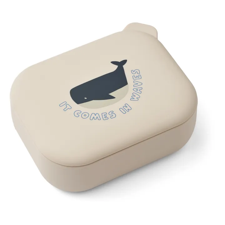 Liewood Lunch-box en silicone Elinda | It comes in waves/Sandy