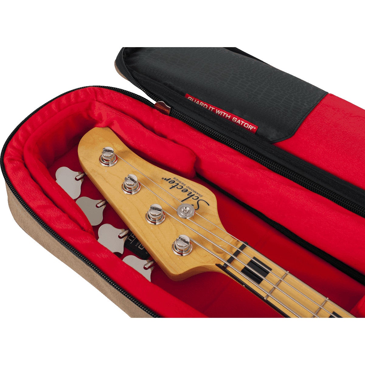 Gator Cases GT-BASS-TAN Transit gigbag voor basgitaar