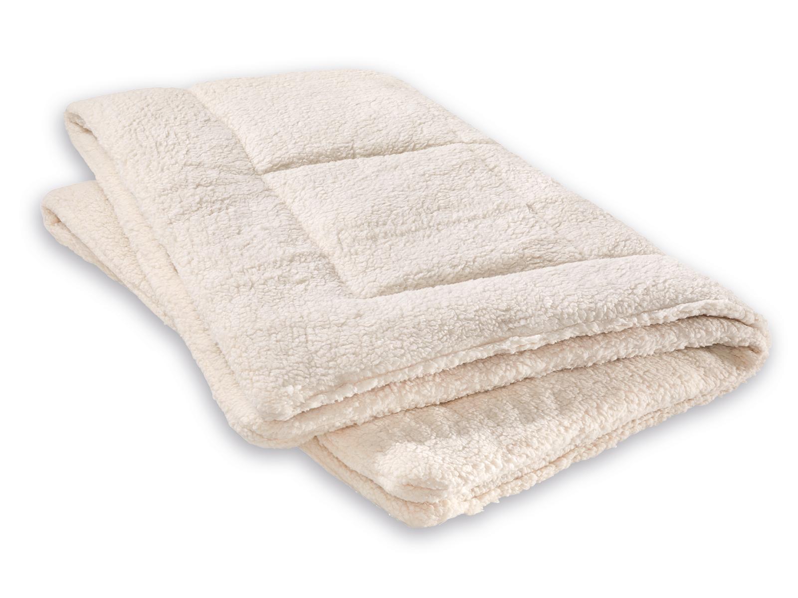 Biberna Lammflor-Optik Steppbett - 155x220cm