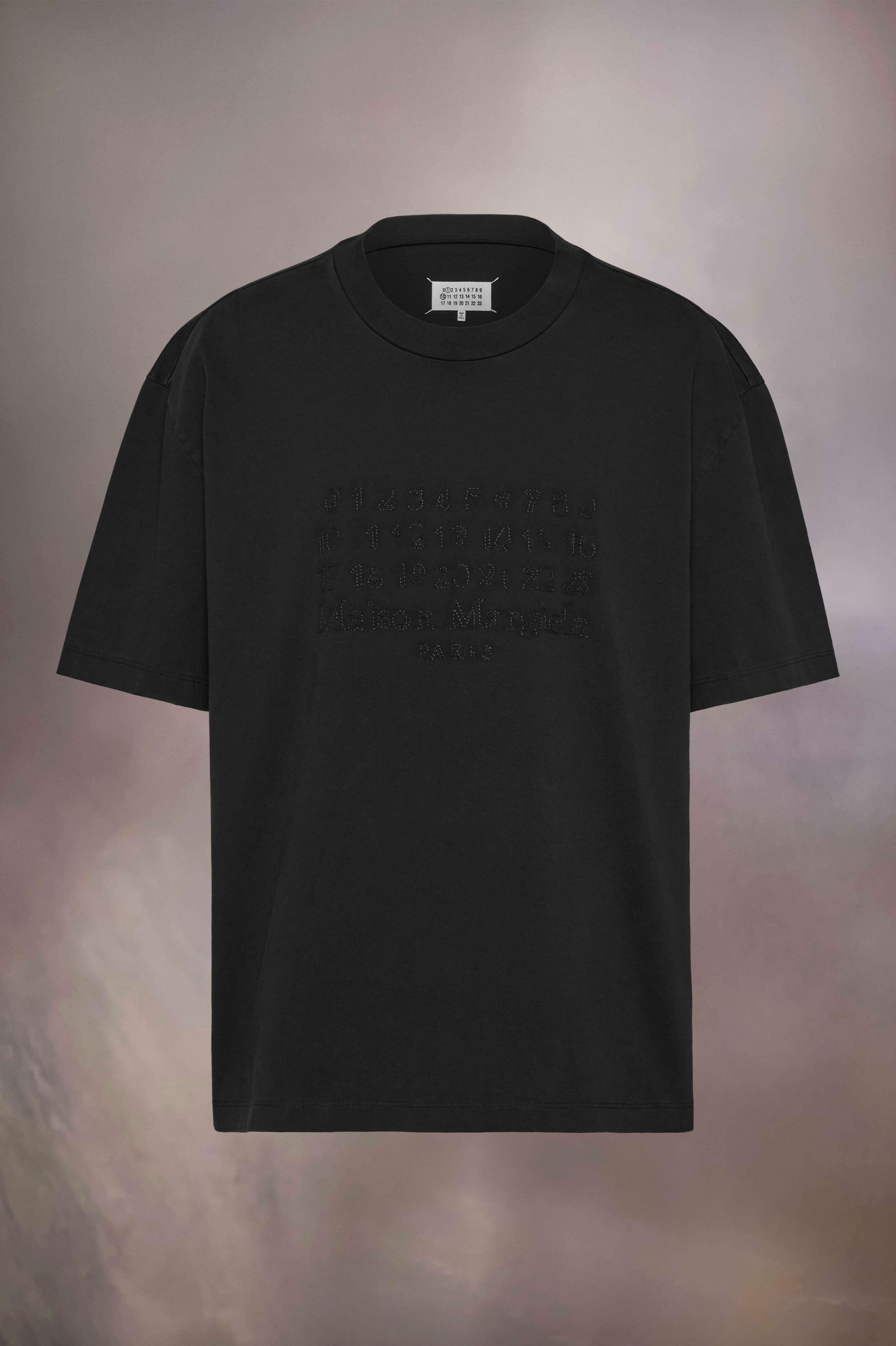 T-shirt à logo brodé Noir