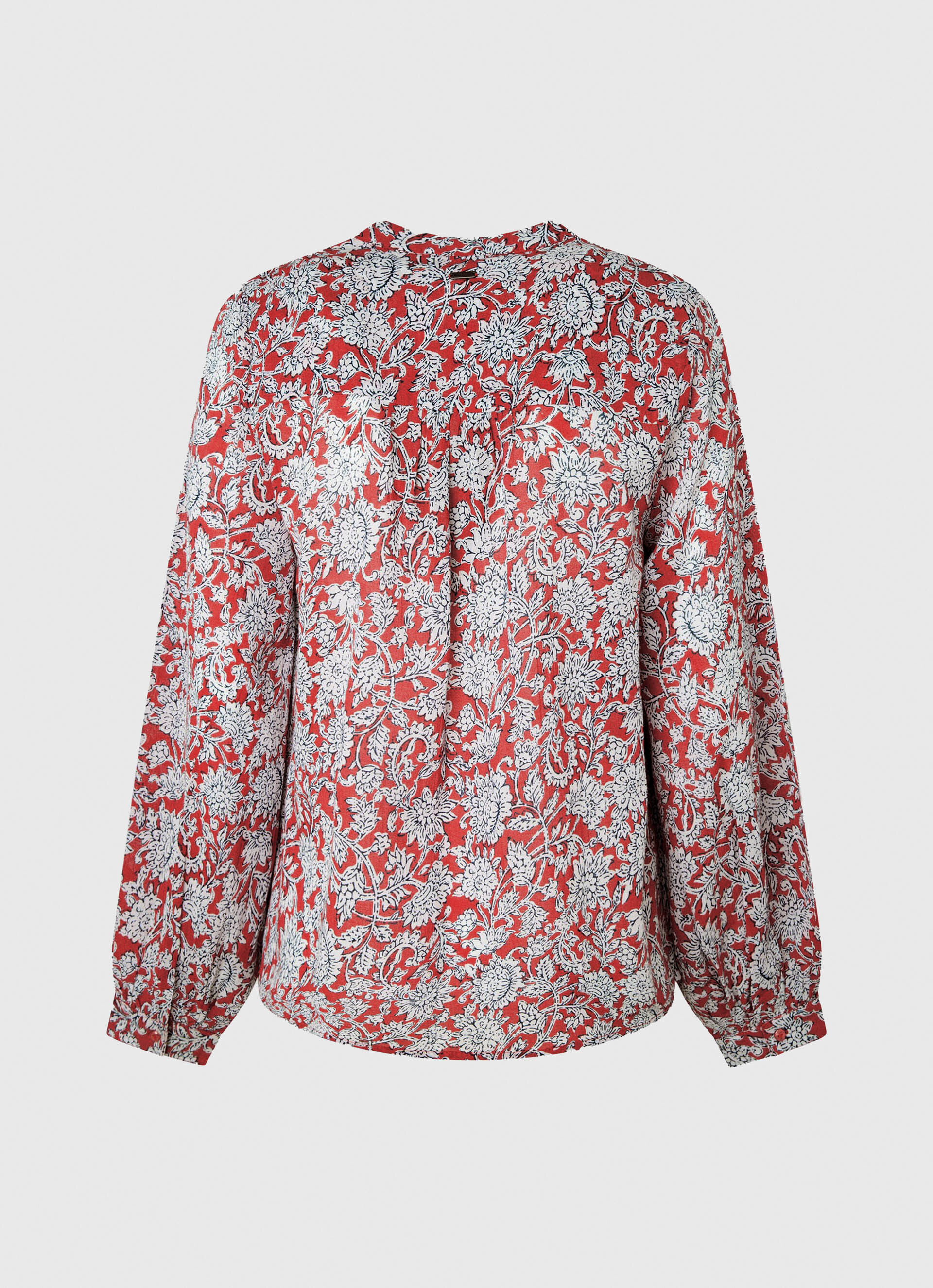 Blusa com estampa floral - multicolorida
