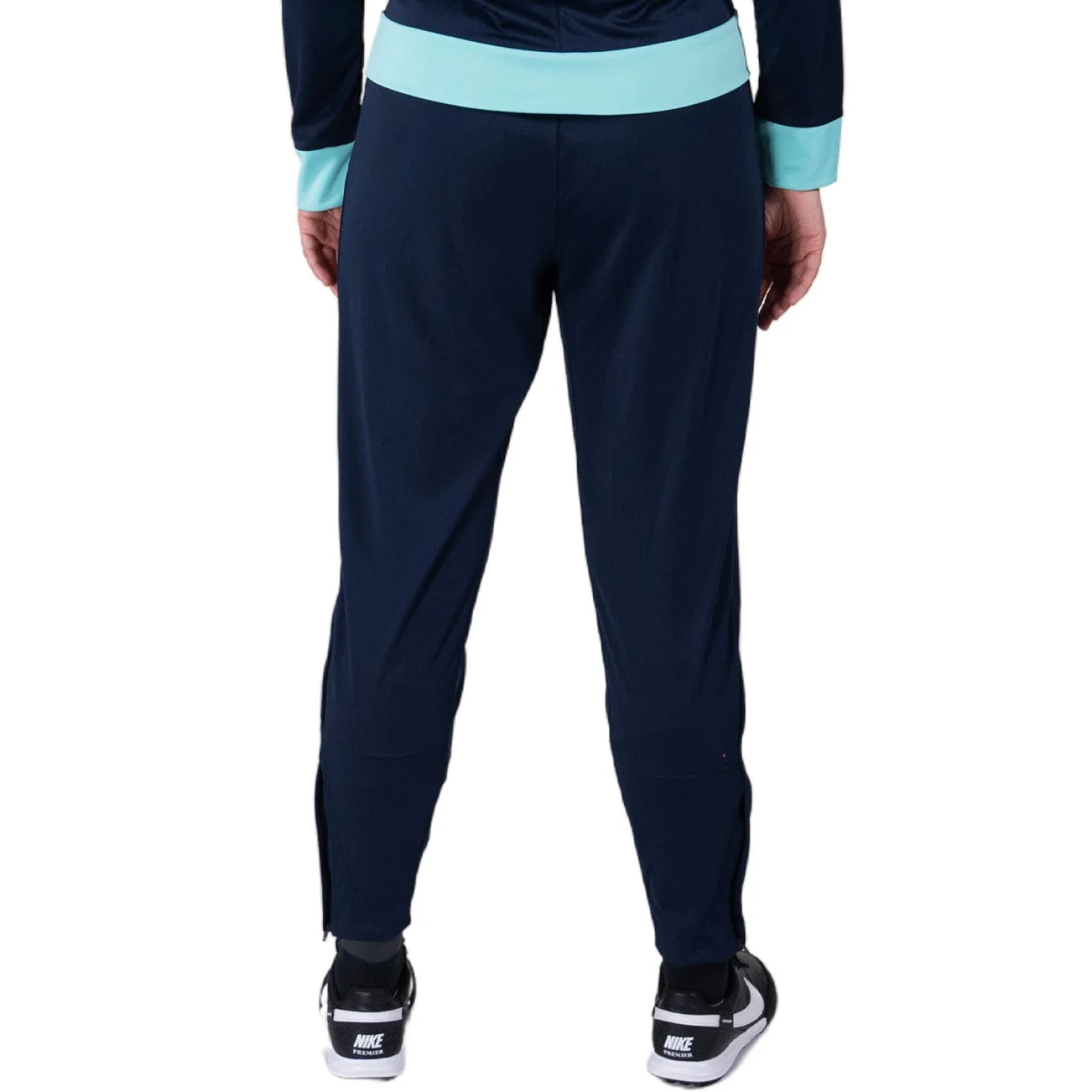 Nike KNVB Trainingspak 1/4-Zip 2024-2026 Dames Donkerblauw Turquoise Zwart