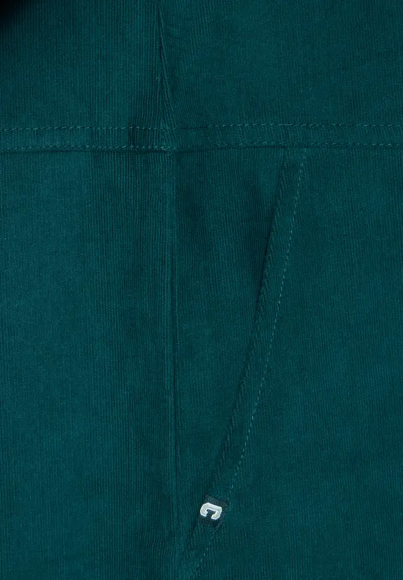 Babycord Kleid - deep lake green