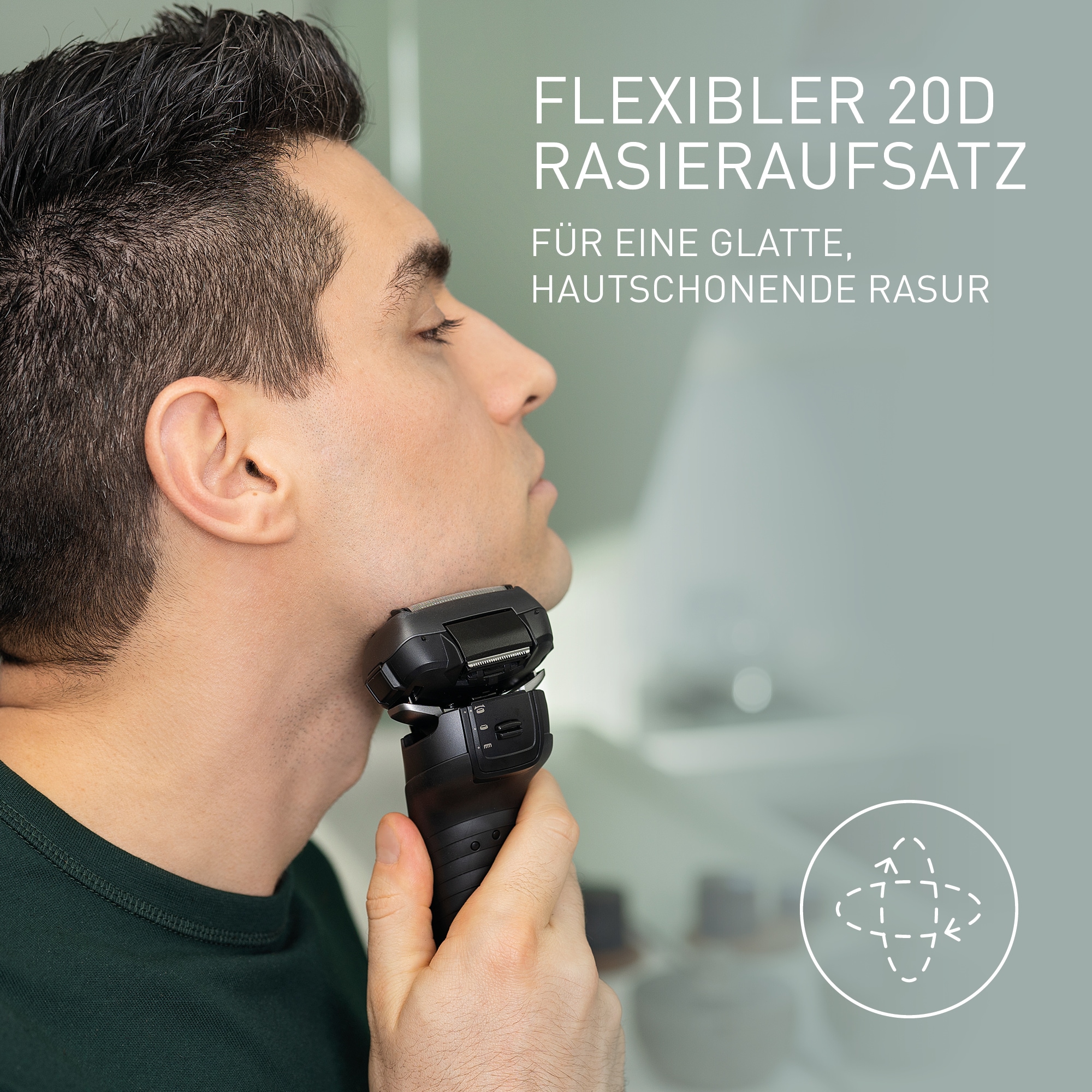 Panasonic Elektrorasierer »Series 900 Premium Rasierer ES-LV9U« Reinigungsstation Langhaartrimmer