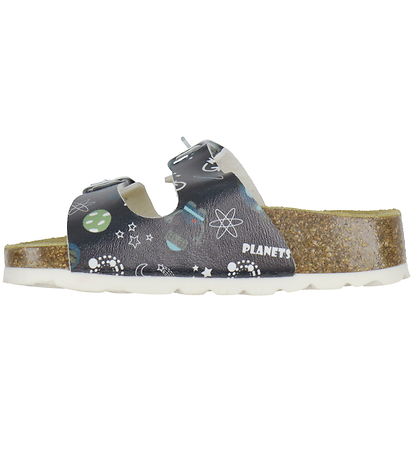 Superfit Sandalen - Fussbett-Slipper - Navy m. Raumthema