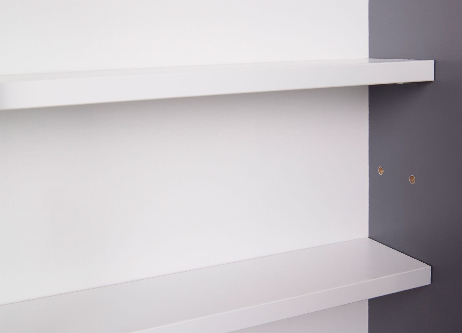 Sammlervitrine HENDRIK 80x60x9,5 cm Grau/Weiß