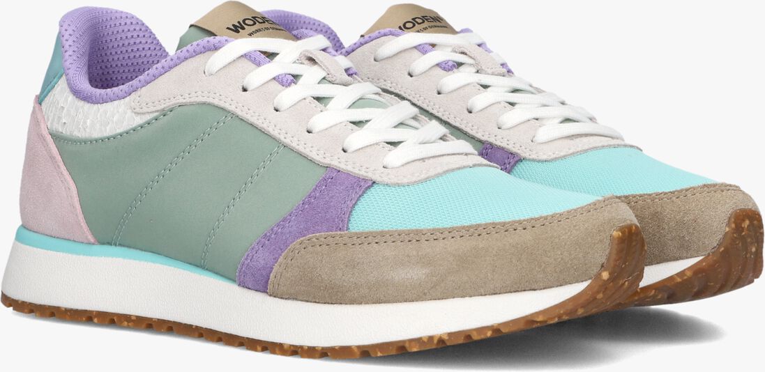 WODEN blauwe woden lage sneakers ronja