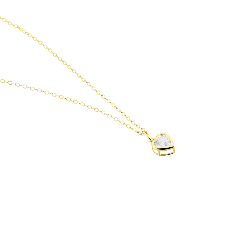 Collier Or Jaune Idony Oxyde De Zirconium