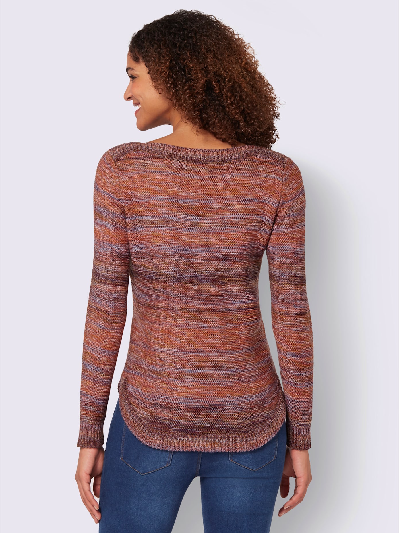 Pull en tricot encolure en u discrète