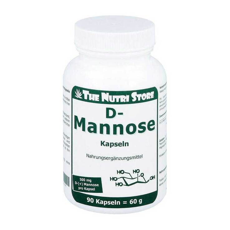 D Mannose 500 mg vegetarische Kapseln, 90 St