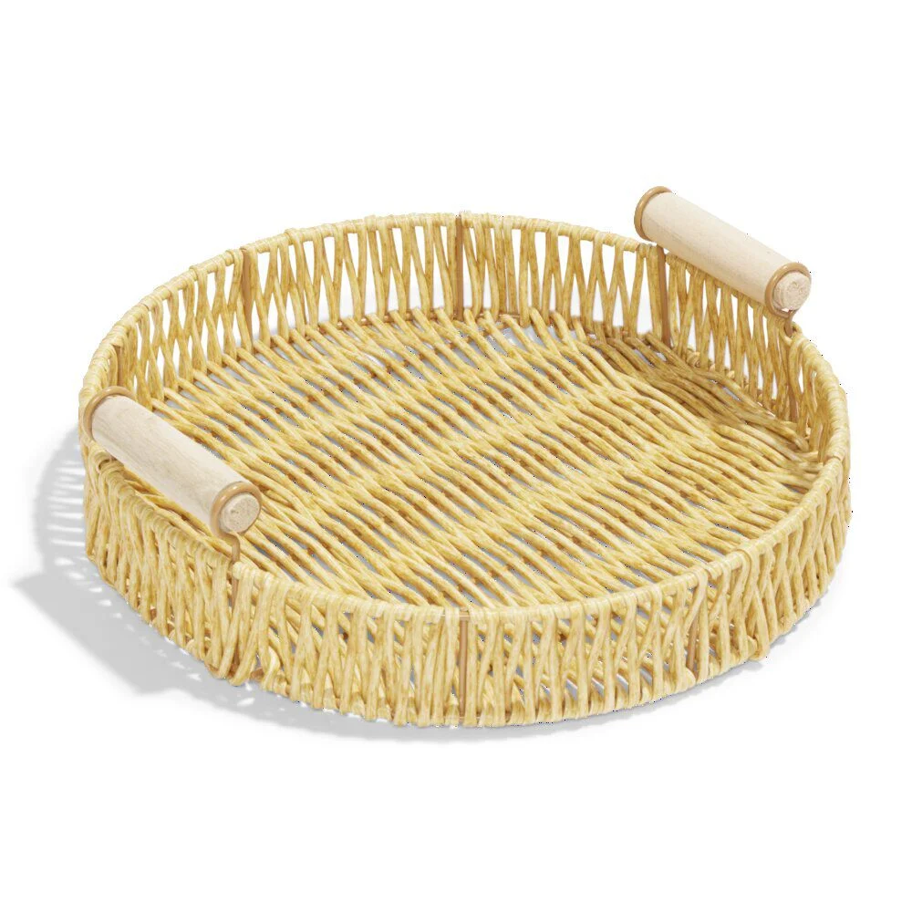 Plateau de service rond ø28xH7cm